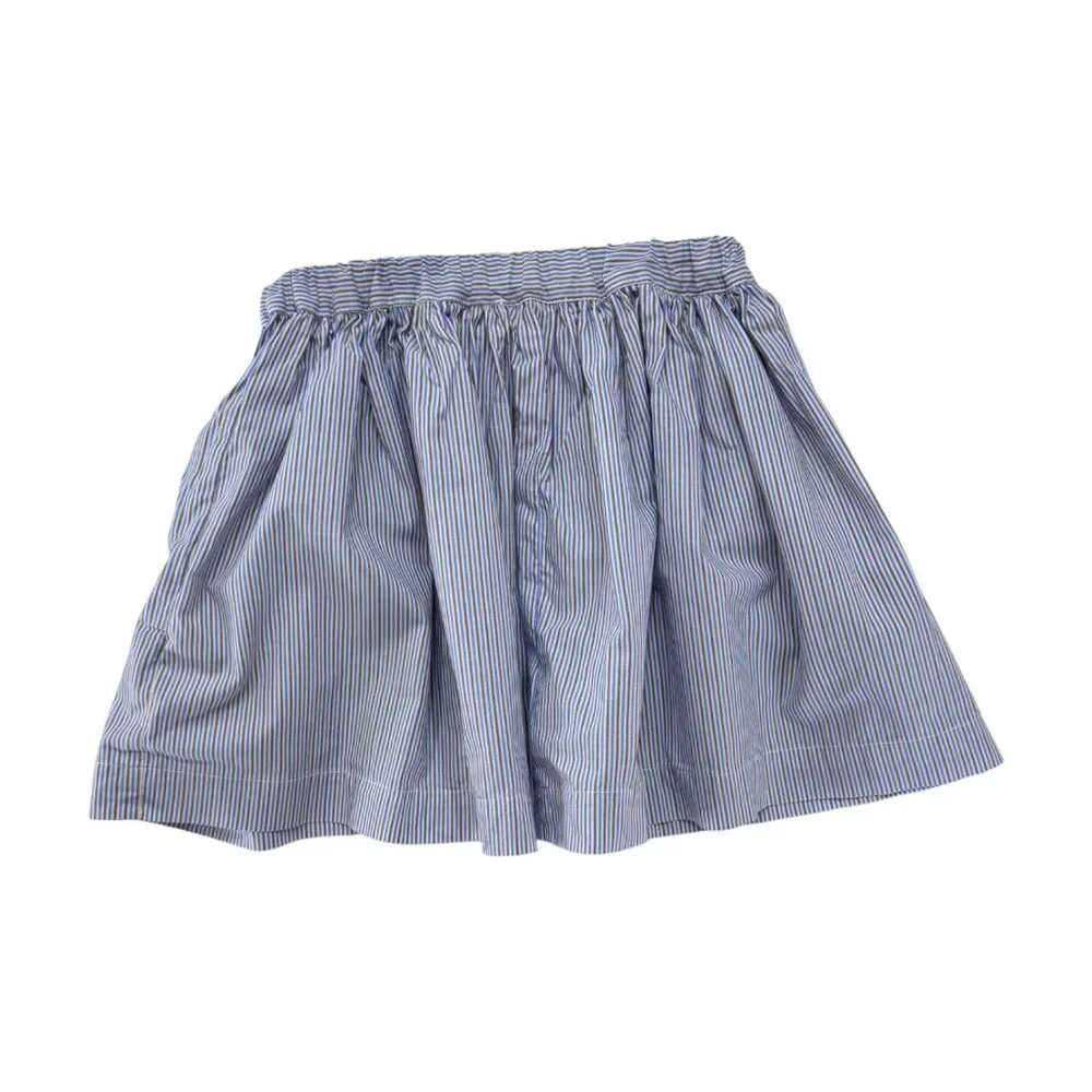 AS WE GROW - SKIRT - 100% COTTON - STRIPES - WHITE/BLUE/BROWN - 3-5Y - Picture 3 of 5